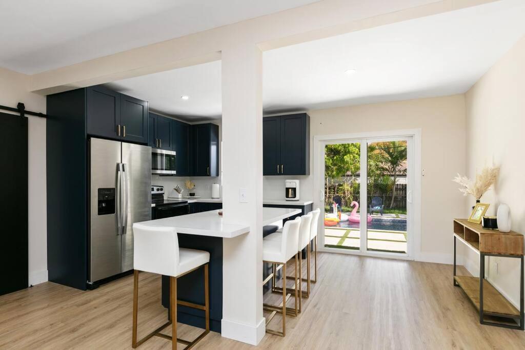 New Miami Home, Pool Near Airport And Beaches, King Bed Bagian luar foto